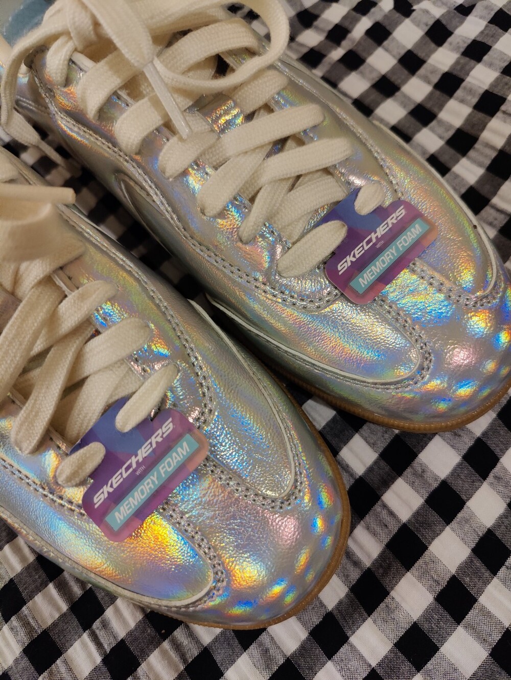 New Skechers Court Classics Hotshot-True Iridescence Women's Sneaker, Sz 8 - Picture 2 of 12